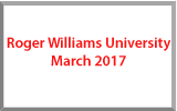 Roger Williams University March 2017