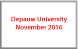 DePauw University November 2016